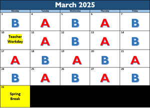 A-B Calendar